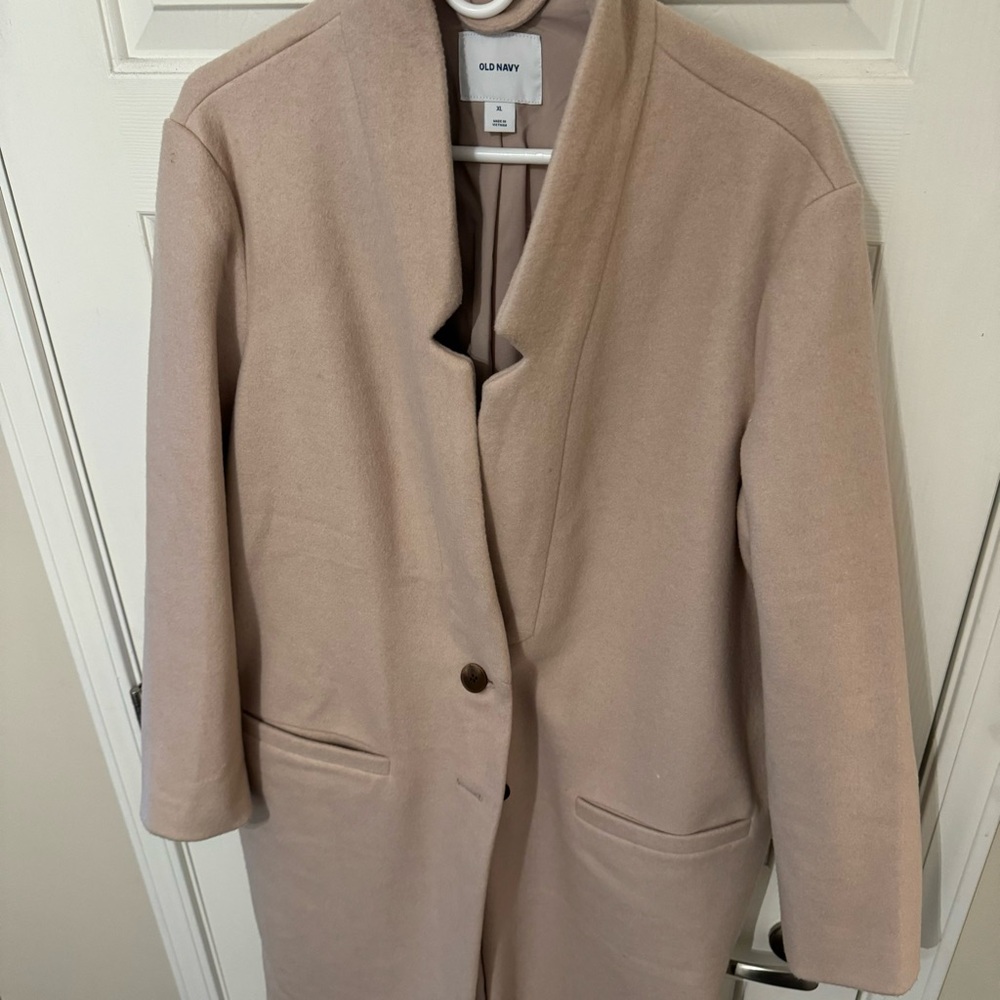 Long Tan dress coat!